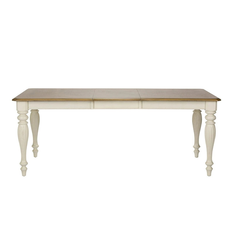 Table rectangulaire à pieds The Gray Barn Cumberland Creek, muscade et blanche