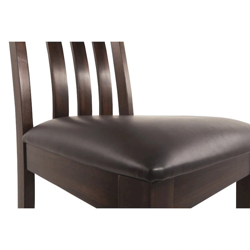 Chaise de salle à manger Haddigan – Brun foncé