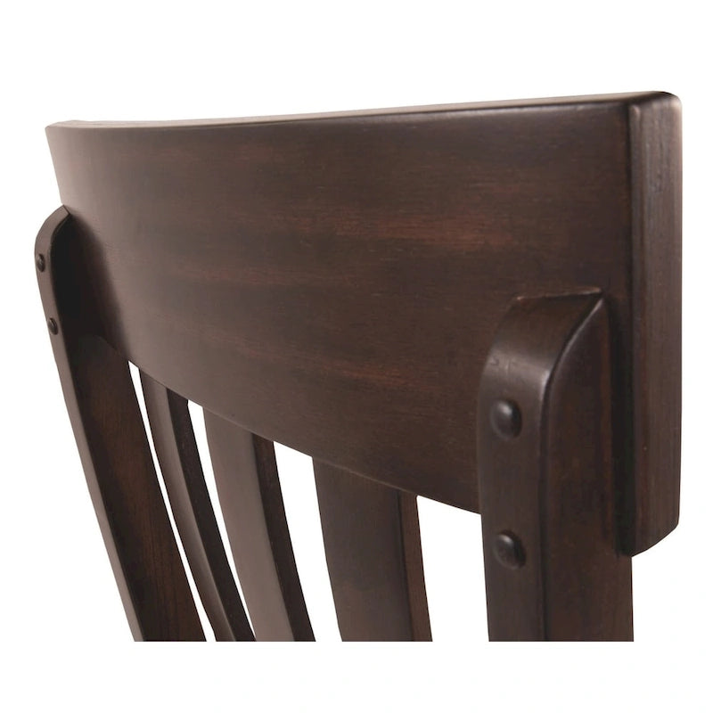 Chaise de salle à manger Haddigan – Brun foncé