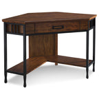 Bureau d'angle/informatique en chêne Mission