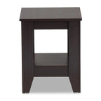 Table d'appoint Copper Grove Cornesti en bois marron foncé