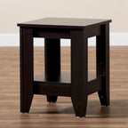Table d'appoint Copper Grove Cornesti en bois marron foncé