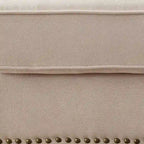 Canapé d'angle contemporain Riti en tissu beige