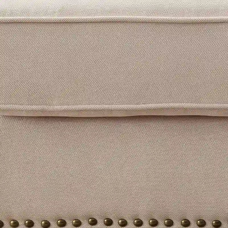 Canapé d'angle contemporain Riti en tissu beige