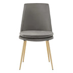Ensemble de table à manger ronde de 43 pouces en faux marbre