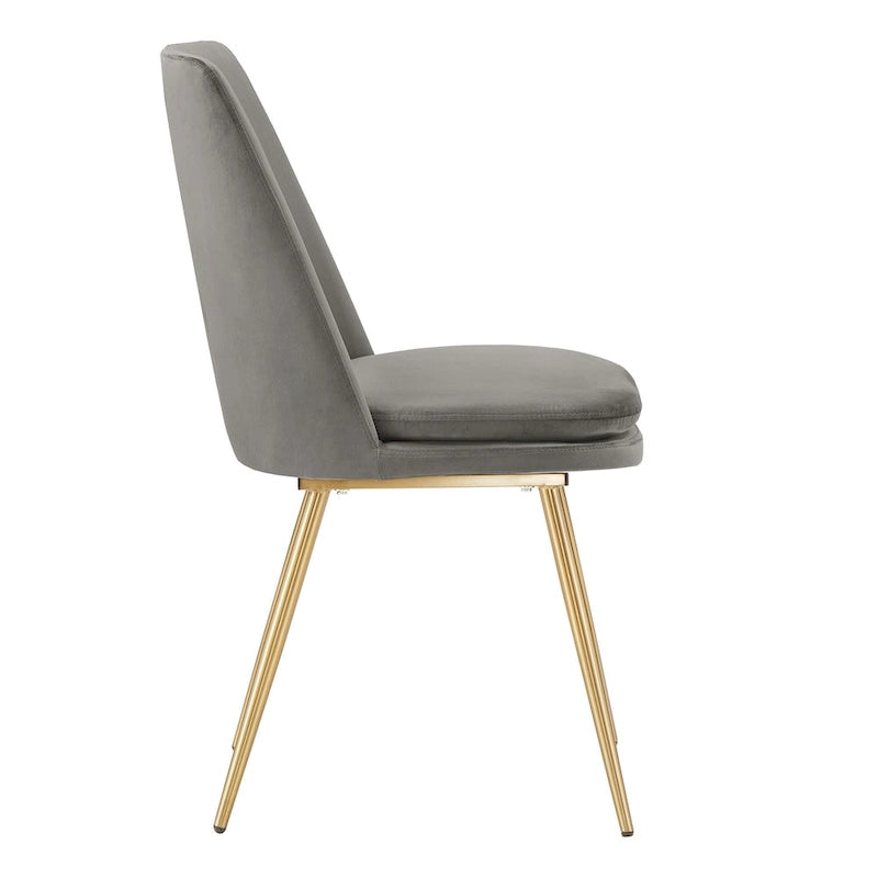 Ensemble de table à manger ronde de 43 pouces en faux marbre