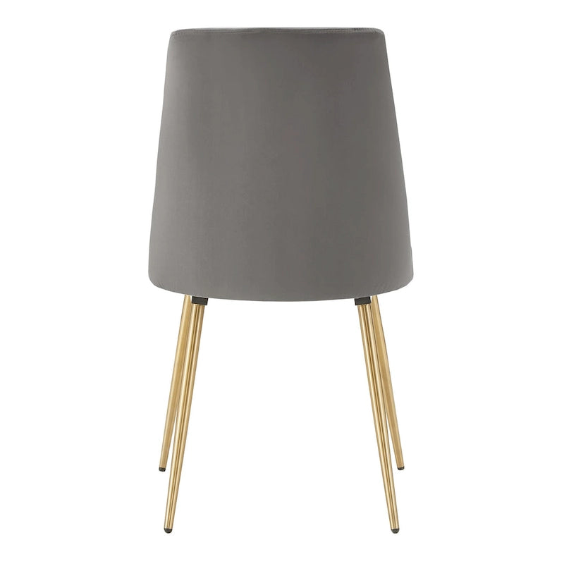 Ensemble de table à manger ronde de 43 pouces en faux marbre