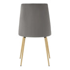 Ensemble de table à manger ronde de 43 pouces en faux marbre