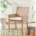 Fauteuil d'appoint côtier Safavieh Almira avec coussin – 22,8 L x 22,4 P x 34,6 H – 23Lx22Px35H
