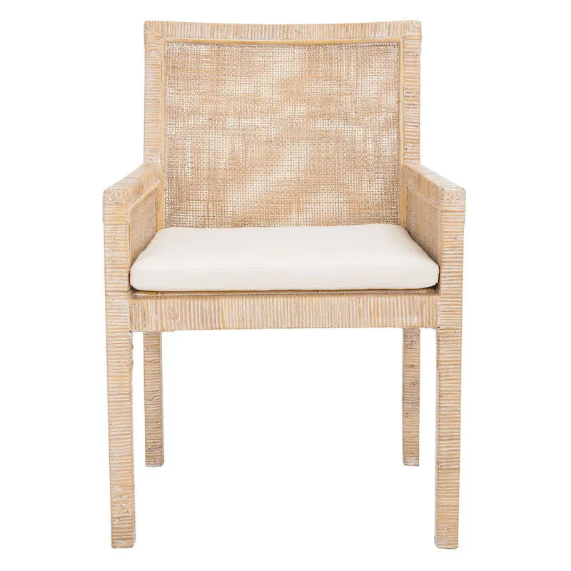Fauteuil d'appoint côtier Safavieh Almira avec coussin – 22,8 L x 22,4 P x 34,6 H – 23Lx22Px35H