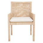 Fauteuil d'appoint côtier Safavieh Almira avec coussin – 22,8 L x 22,4 P x 34,6 H – 23Lx22Px35H