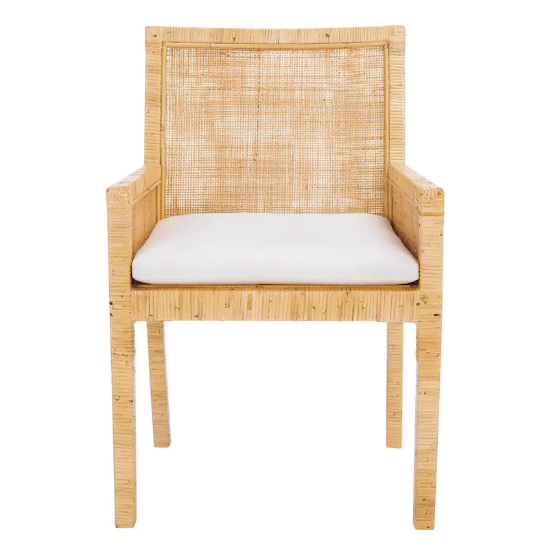Fauteuil d'appoint côtier Safavieh Almira avec coussin – 22,8 L x 22,4 P x 34,6 H – 23Lx22Px35H