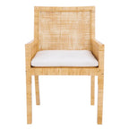 Fauteuil d'appoint côtier Safavieh Almira avec coussin – 22,8 L x 22,4 P x 34,6 H – 23Lx22Px35H
