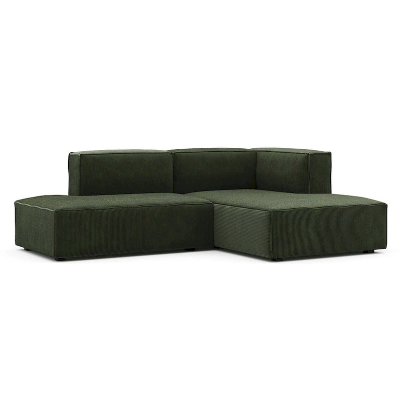 Canapé modulaire profond sectionnel petite chaise, 2 pièces