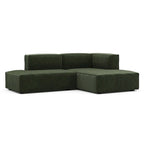 Canapé modulaire profond sectionnel petite chaise, 2 pièces