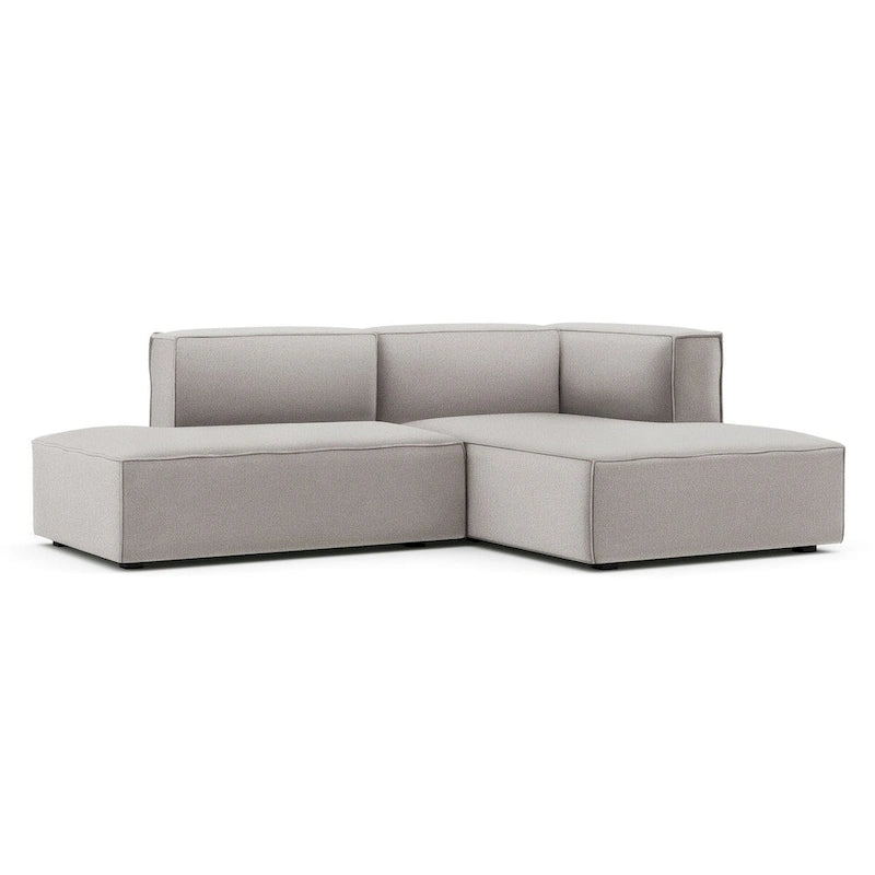 Canapé modulaire profond sectionnel petite chaise, 2 pièces