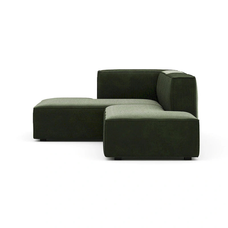 Canapé modulaire profond sectionnel petite chaise, 2 pièces