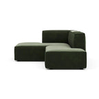 Canapé modulaire profond sectionnel petite chaise, 2 pièces