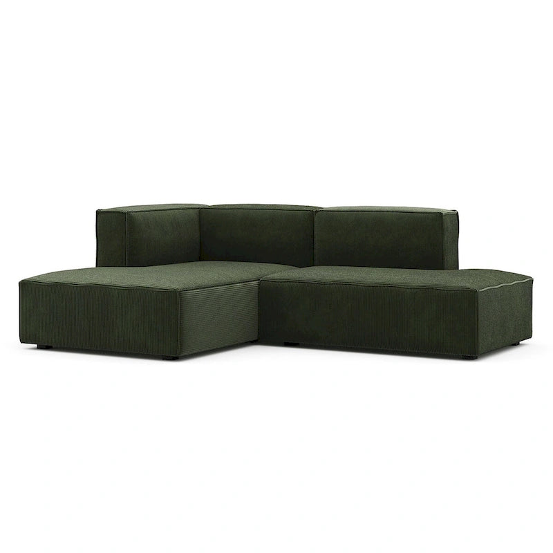 Canapé modulaire profond sectionnel petite chaise, 2 pièces