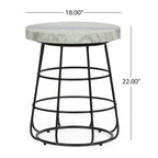 Table d'appoint épaisse en marbre