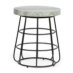 Table d'appoint épaisse en marbre