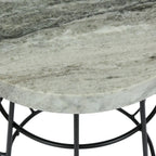 Table d'appoint épaisse en marbre