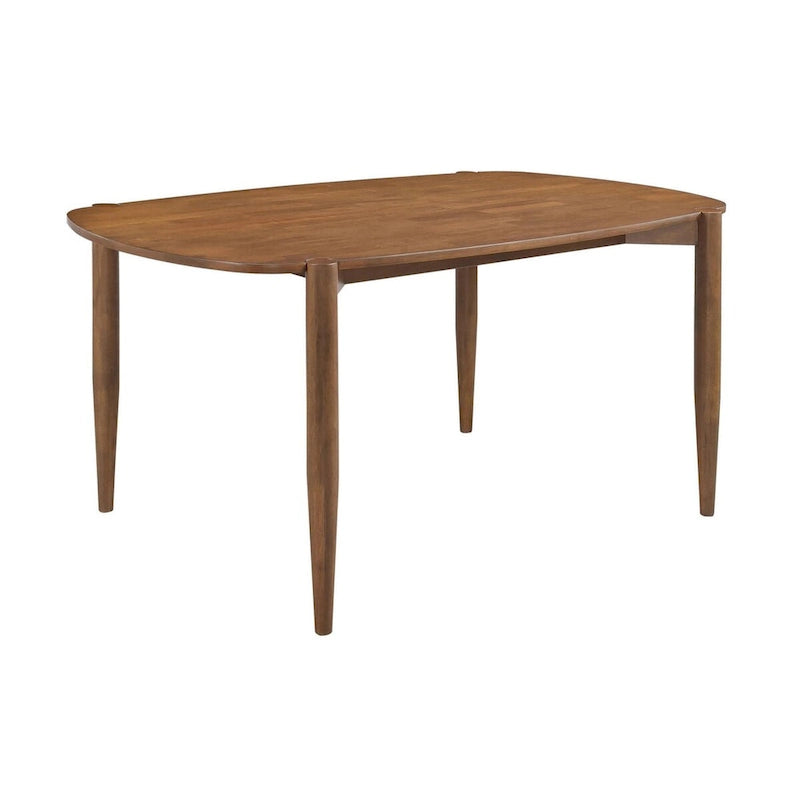 Ensemble de salle à manger Whisten Walnut 7 pièces en bois massif