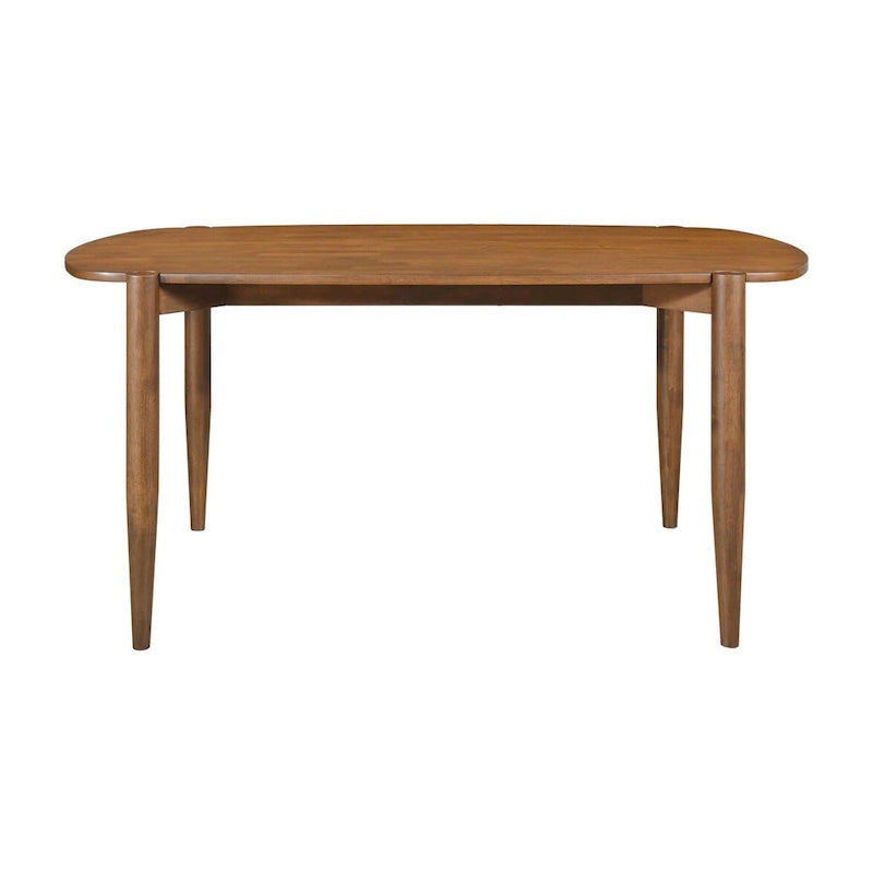 Ensemble de salle à manger Whisten Walnut 7 pièces en bois massif