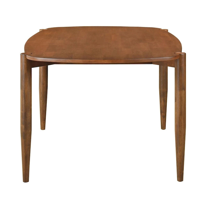 Ensemble de salle à manger Whisten Walnut 7 pièces en bois massif