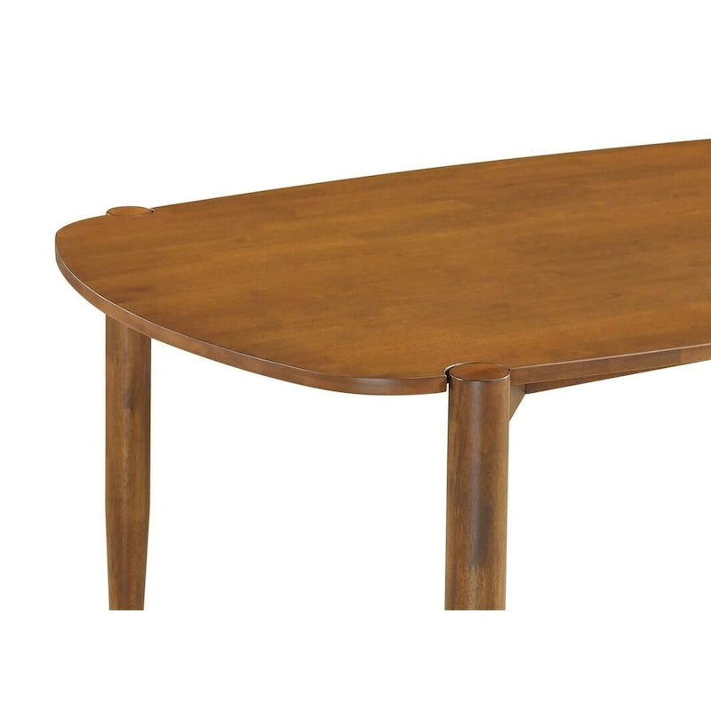 Ensemble de salle à manger Whisten Walnut 7 pièces en bois massif