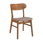 Ensemble de salle à manger Whisten Walnut 7 pièces en bois massif