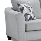 Ensemble de salon 3 pièces Duleek de Roundhill Furniture, motif chevrons argenté