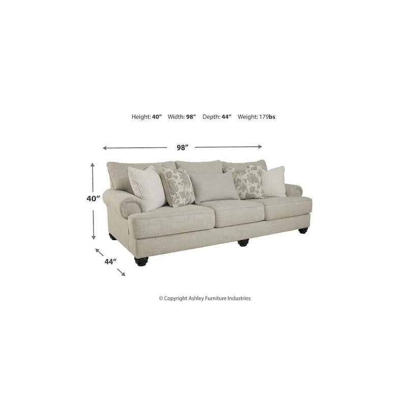 Canapé Asanti Beige - 98L x 44P x 40H