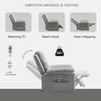 Fauteuil inclinable électrique avec fonction de massage réglable