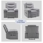 Fauteuil inclinable électrique avec fonction de massage réglable
