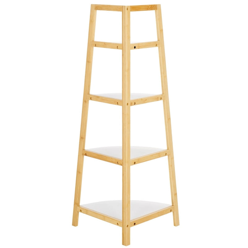 SAFAVIEH Home Rainier, étagère d'angle à 4 niveaux – 40,6 L x 40,6 P x 119,4 H cm