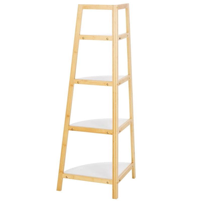 SAFAVIEH Home Rainier, étagère d'angle à 4 niveaux – 40,6 L x 40,6 P x 119,4 H cm